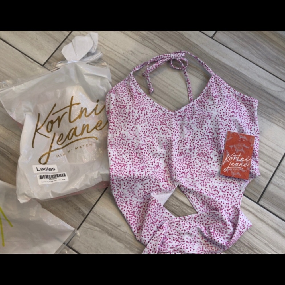 Kortnie Jean Tie-up Swim top